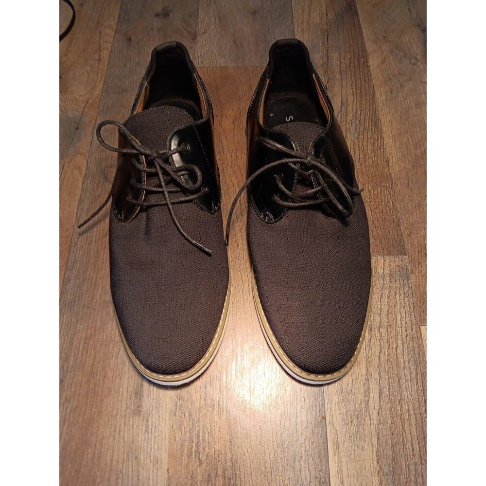 Seven 91 Men's 3 Eye Lace Up Casual Shoe Black Size 8M‎